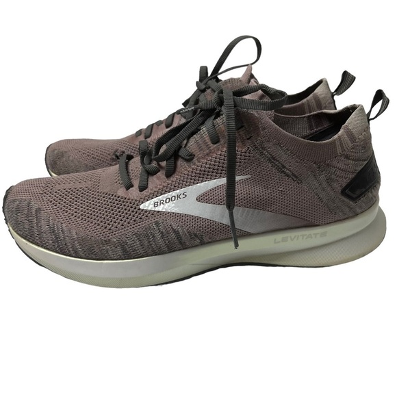 Brooks Levitate 4.0-Pink/Gray/White Size Athletic Shoes WUS 10.5 EUR 42.5 UK 8.5 - Picture 2 of 9